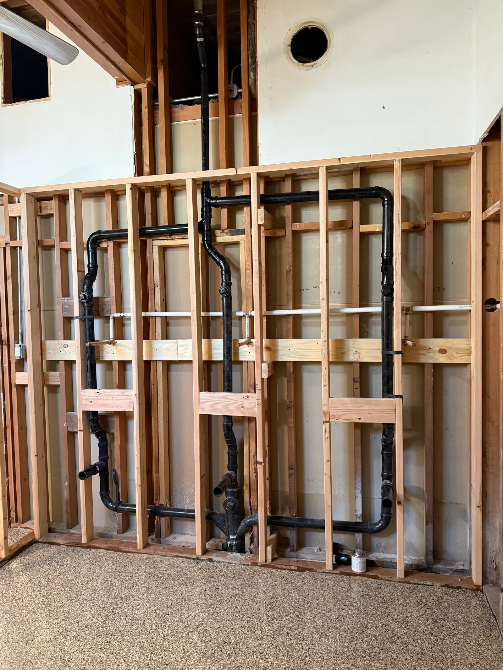 Recent plumbing work