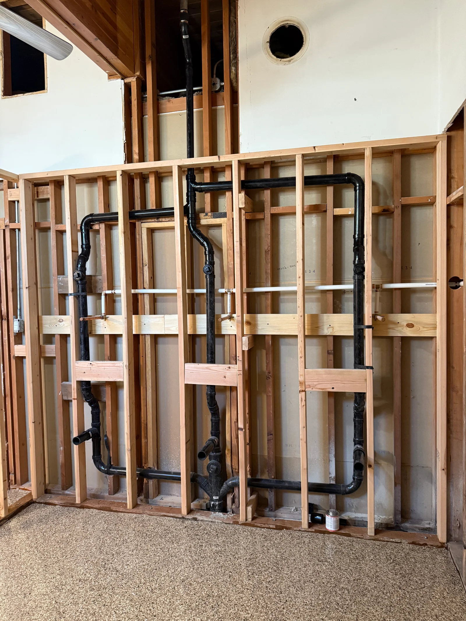Recent plumbing work