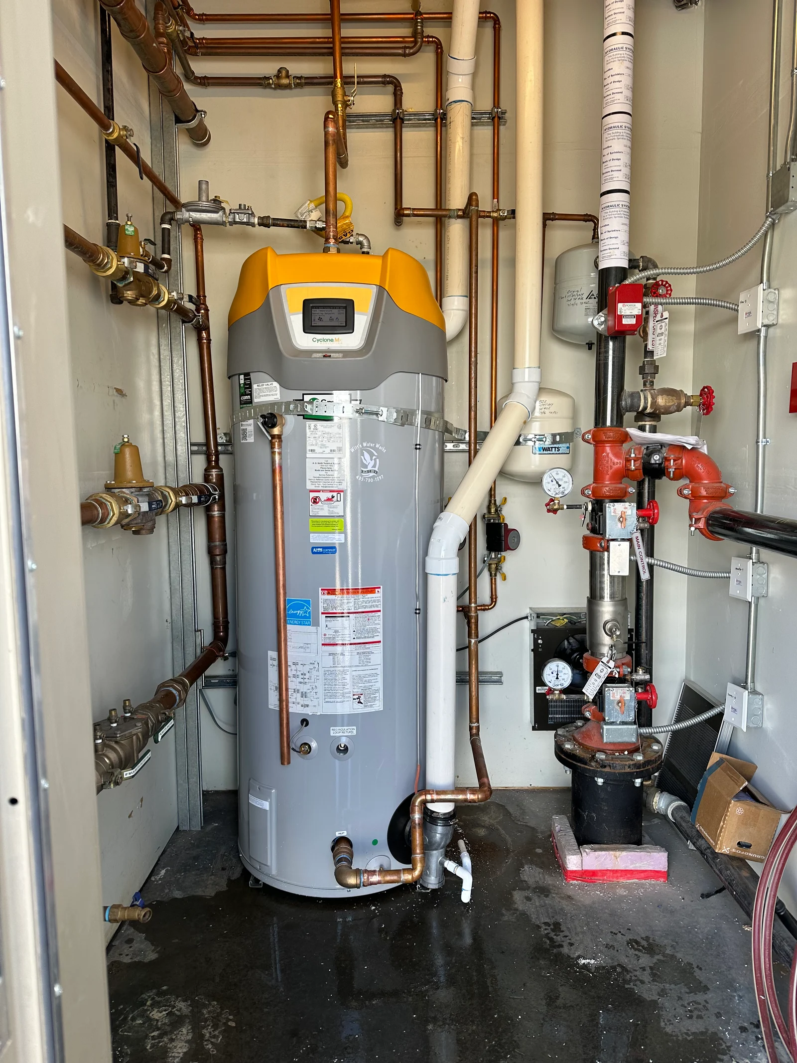 Recent plumbing work