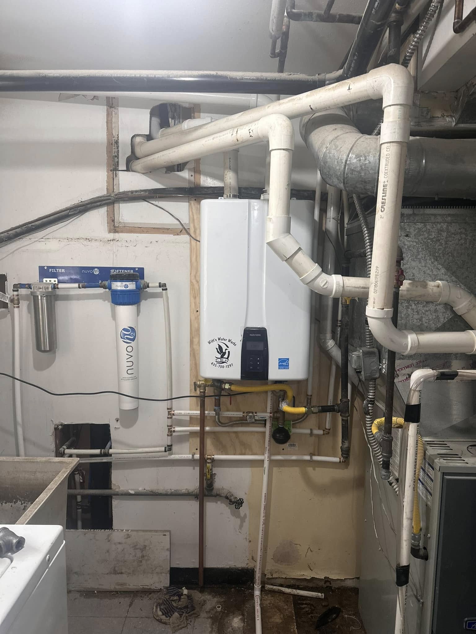 Recent plumbing work