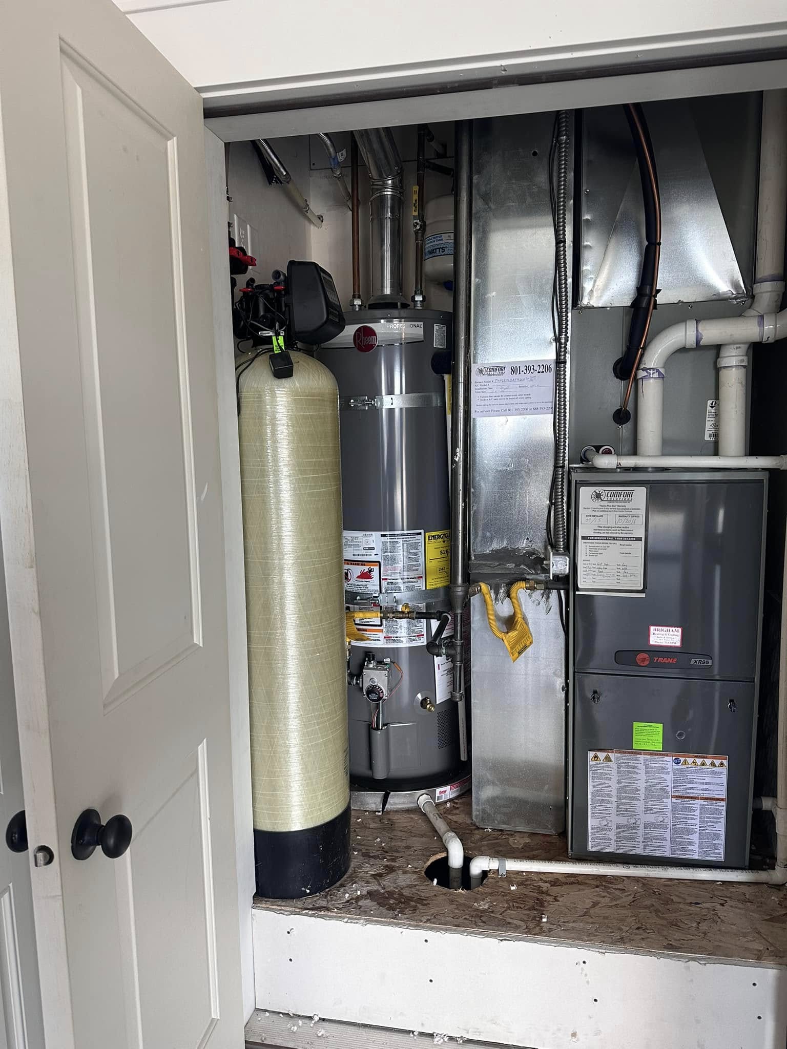 Recent plumbing work
