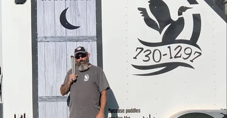 Keith Witt with the Witt's Water Works trailer